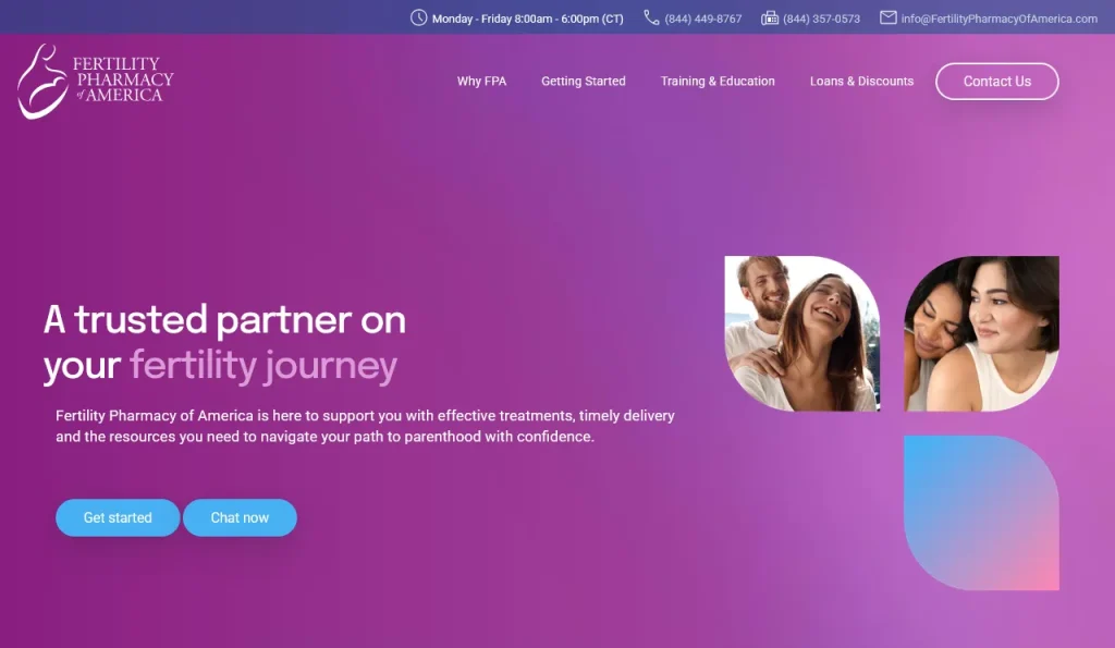 Fertility Pharmacy of America Web Development