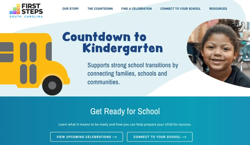 SC First Steps Countdown to Kindergarten Web Hub
